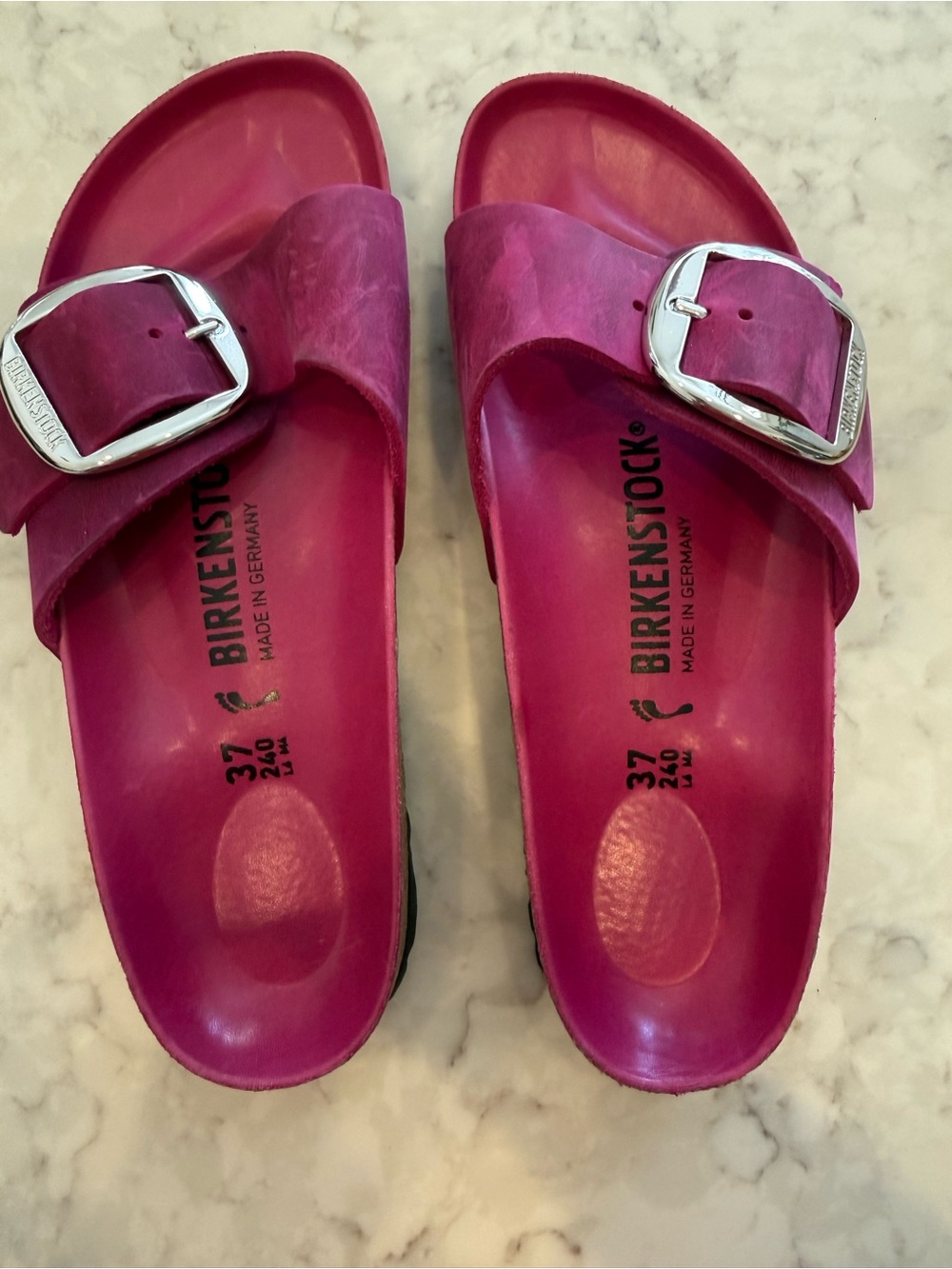 Birkenstock Madrid Big Buckle Pink Fuchsia Sandals EU 37